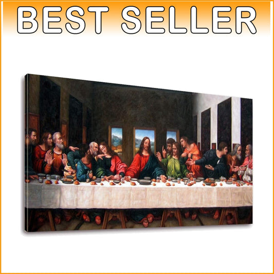 Classic 24" x 48" Last Supper Artwork - Ready to Hang Home Gallery Wall