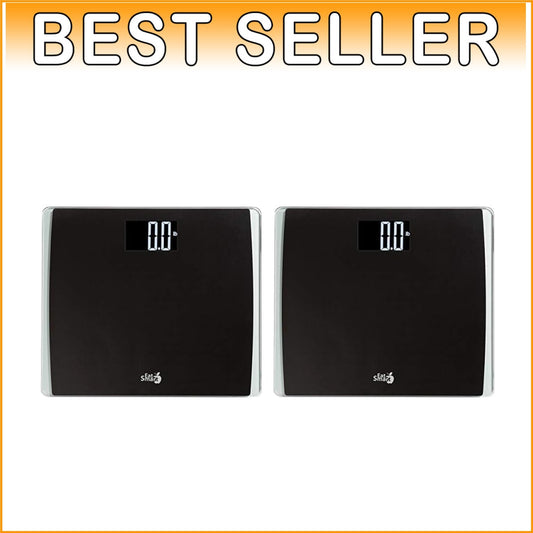 Extra Wide Digital Bathroom Scale Set for Accurate Body Weight Tracking (2-Pack)