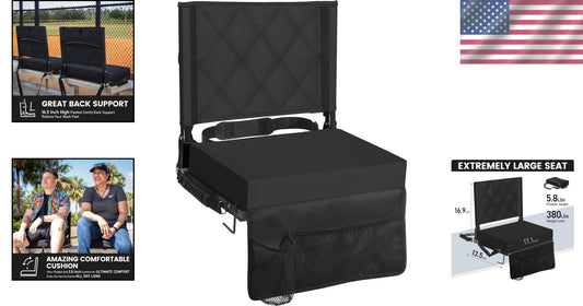 Foldable Bleacher Seats with Back Support – Lightweight, Durable & Comfortable