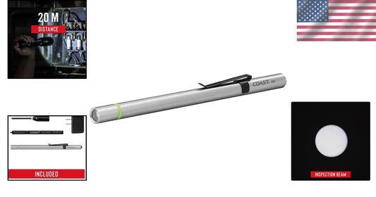 Durable 54 Lumen LED Penlight - Rechargeable & Water-Resistant Inspection Light