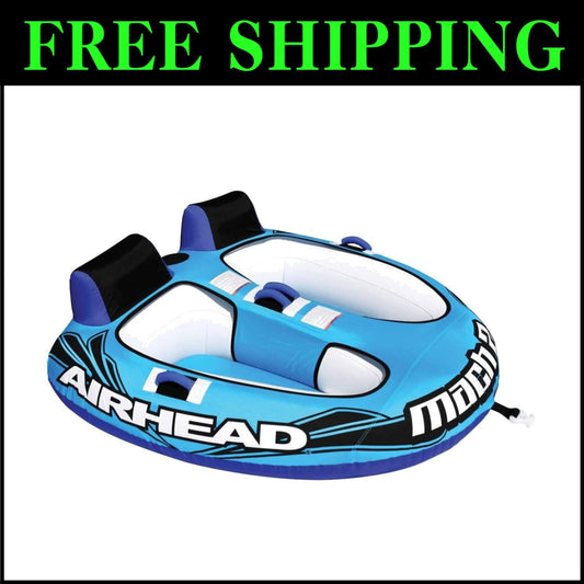 Nylon Water Sports Towable Tube for 1-2 Boat Riders - Easy Setup
