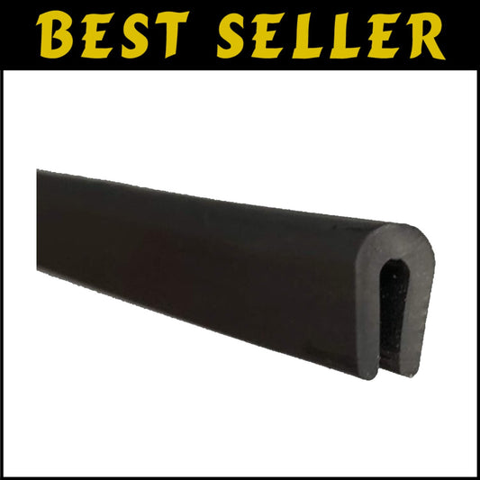 Easy Installation Black U Channel Trim Seal Rubber 320 Feet, 11/32" x 3/16"