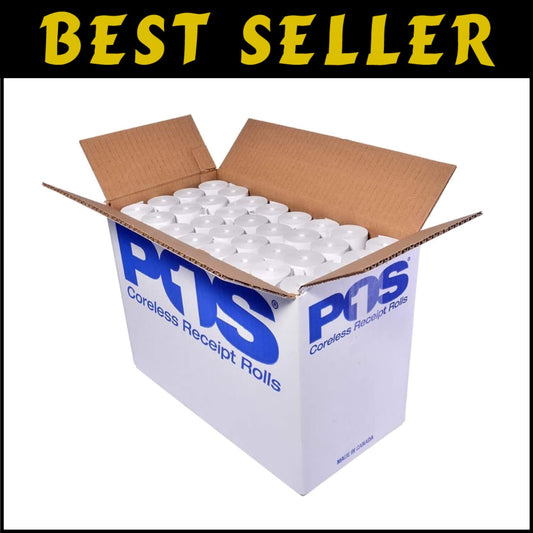 Bright White 2 1/4" x 75 ft Coreless Thermal Paper - Fits Popular Printers