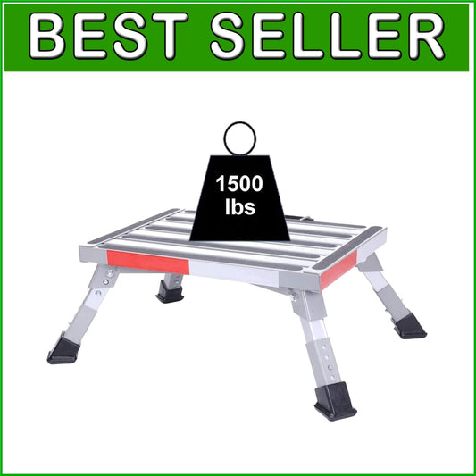19'' x 14.5'' RV Step Stool with Non-Slip Gripper Strips - Safe Access for All