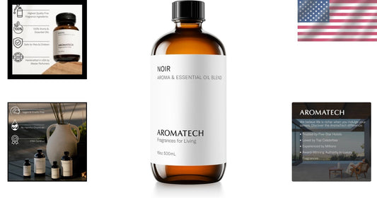 Versatile Noir Essential Oil: Elegant Home Aroma for All Seasons - 16.9 fl oz