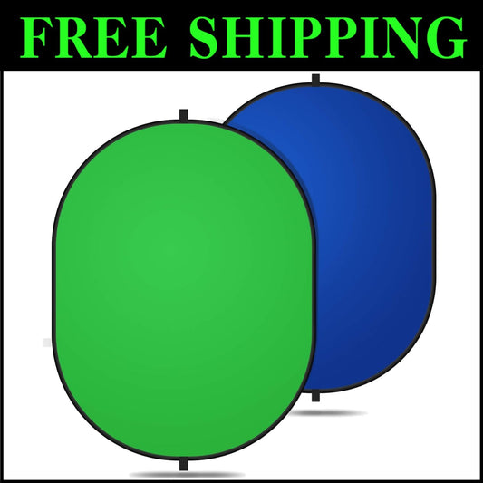 Multi-Function 5x6.5ft Chromakey Backdrop with Storage Case for Content Creators