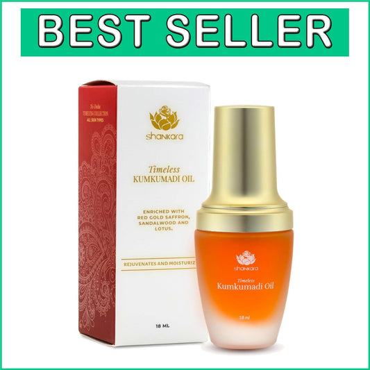 Radiant Kumkumadi Oil with Pure Saffron & Herbs - 18ml Luxurious Face Oil