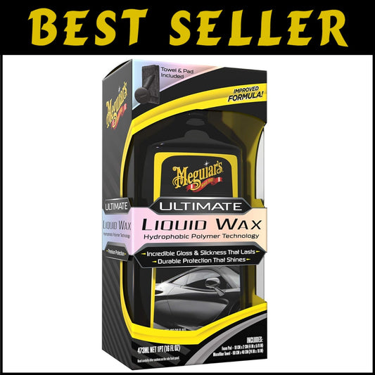 Ultimate Liquid Wax 473ml - Long-Lasting Gloss & Water Beading Protection