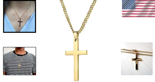 Lightweight 18K Gold Chain Necklace with Solid Clasp - Perfect for Men & Women