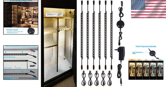 Compact Dimmable LED Light Bars - 5 Color Options for Modern Safety Needs