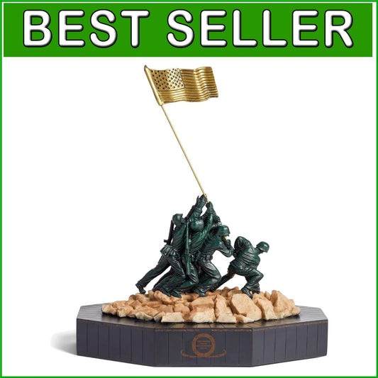 Elegant Antique Finish Iwo Jima Marine Corps Statue - Collectible Home Decor