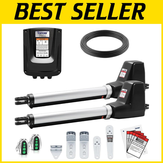 Electric Driveway Gate Opener for Medium Duty - Up to 18ft, Remote Control