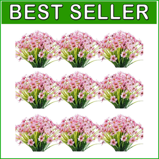 Vibrant Artificial Flowers - 30 Bundles UV Resistant for Landscape & Home Decor
