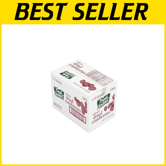 Crispy Sweet Dried Cranberries in 5lb Bulk - Flavorful Salad & Oatmeal Enhancer