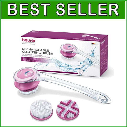 Electric Body Scrubber with Spinning Brush - Waterproof Exfoliation & Massage