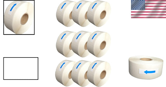 Dissolvable 1x2 Inch Labels - 4500 Total, Perfect for Food Safety & Organization