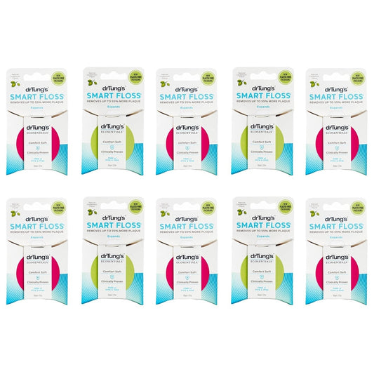 Eco-Friendly Waxed Floss - Cardamom Flavor, 10 Pack for Healthier Smiles