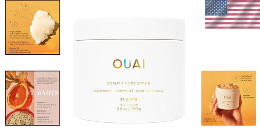 8.8 Oz St. Barts Body Scrub with Coconut Oil & Sugar for Luxurious Exfoliation