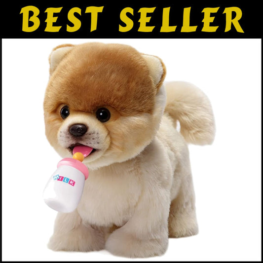 Realistic Electronic Pomeranian Dog Toy - Walking, Barking & Talking Features