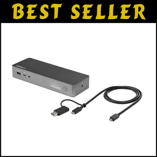 Universal Hybrid Laptop Docking Station - Dual 4K HDMI & DisplayPort Support