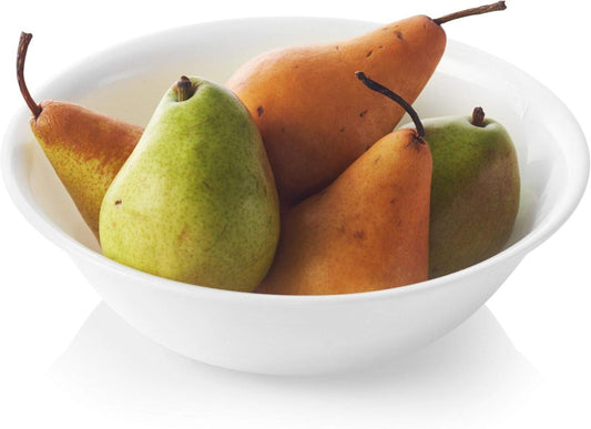 Classic Winter Frost White Serving Bowl - Chip-Resistant & Stackable Design