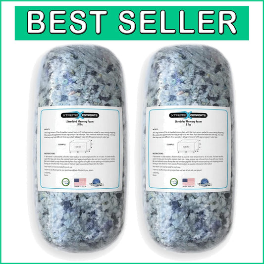 10 LBS Shredded Memory Foam Bean Bag Filler - Ultimate Comfort Solution
