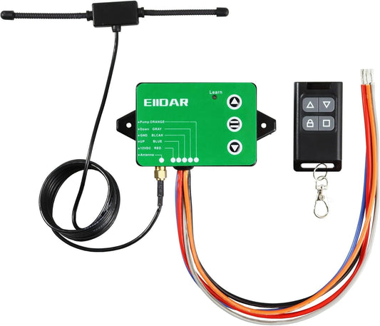 Wireless Dump Trailer Controller with 100m Range and Battery Protection Feature