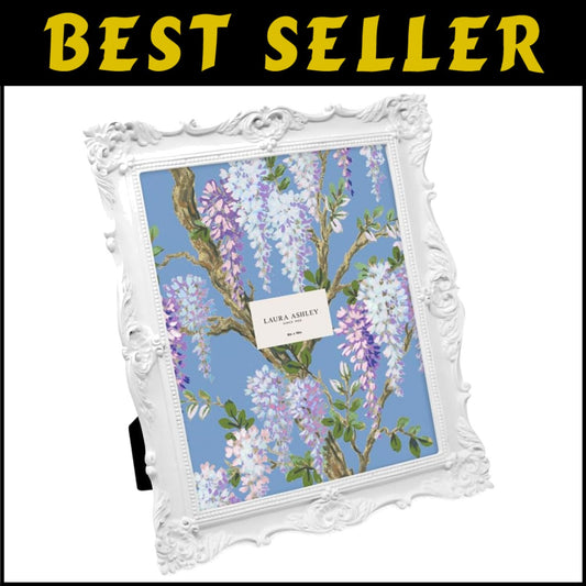 8x10 Elegant Handcrafted Floral Picture Frame – Tabletop and Wall Mount Design