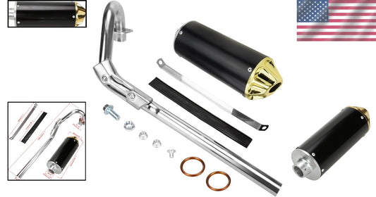 Complete Exhaust Muffler Kit for 70cc-125cc Dirt Bikes - Upgrade Performance