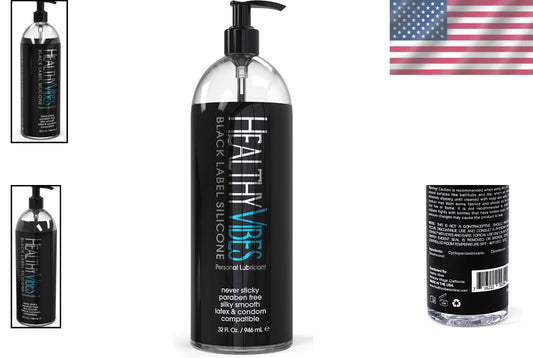 Discreet 32oz Silicone-Based Lubricant - Safe & Effective for All Skin Types