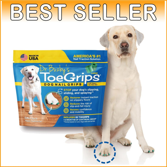 GripZone Technology Large Dog Grippers - 20 Counts for Safe Indoor/Outdoor Use