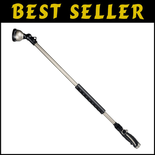 Garden Hose Wand with 10 Custom Spray Settings - Ideal for Hanging Baskets