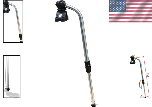 Versatile Fish Finder Mounting Arm for Inflatable Boats & Kayaks - Deck Mount