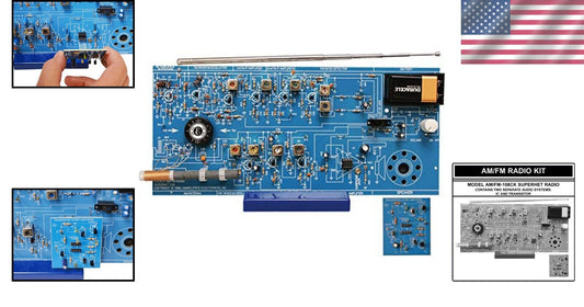 Engaging AM/FM Radio Project Kit - Master Soldering & Electronics Skills!