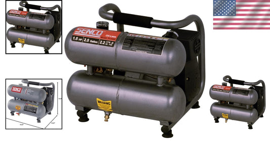 Compact 2.5 Gallon Air Compressor with 1.5 HP - Perfect for Trim & Finish Work