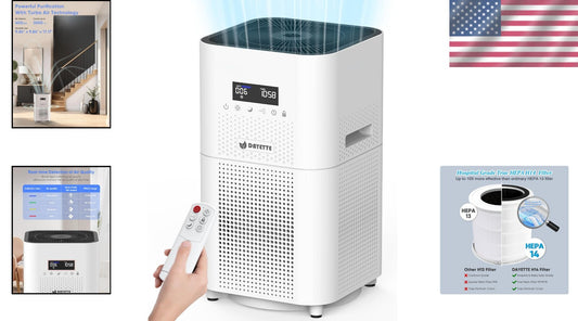Quiet & Efficient Air Purifier with Child Lock – 4-Stage Filtration for Safe Air