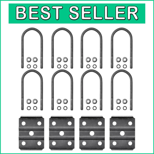 5-1/2" U Bolt Kit with Hex Nuts for 3,500 lb Round Axles, Secure & Reliable