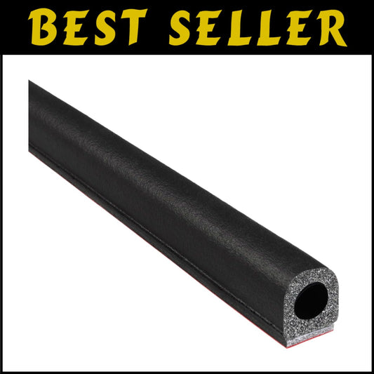 Versatile 25' D-Shaped Weather Seal - EPDM Foam with 3M Adhesive for Home & RVs