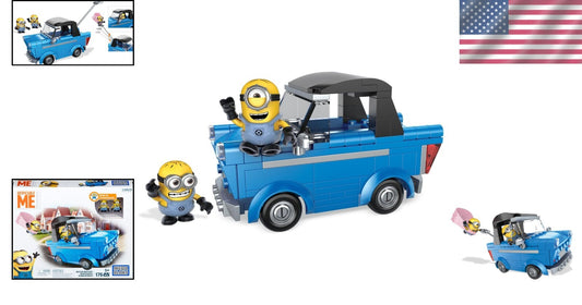 Buildable Despicable Me Motor Mischief Set with Glider Accessory for Endless Fun