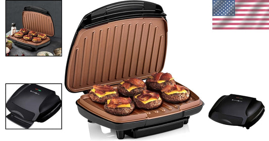 Dishwasher-Safe Non-Stick Grill Maker - 2-Serving Capacity for Fast Family Meals