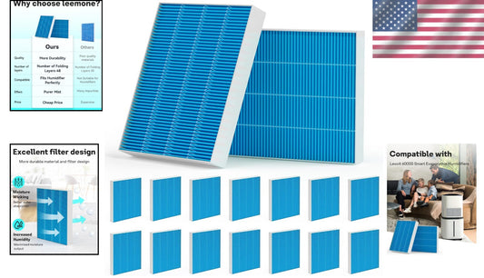 16-Pack LEVOIT 6000S Humidifier Wick Filters - Premium Quality Replacement