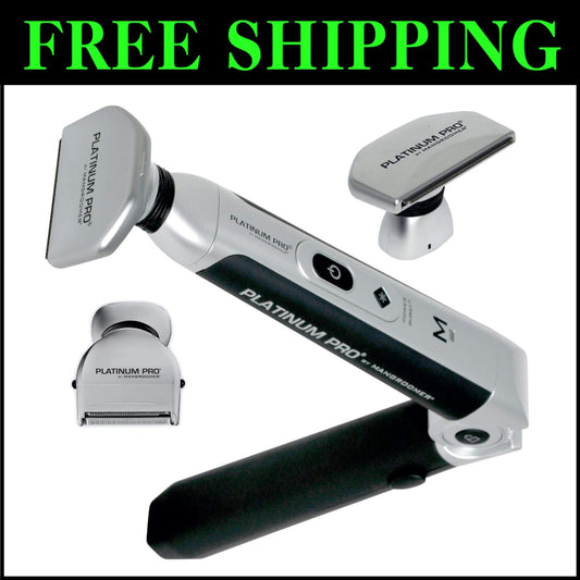 Advanced MANGROOMER Electric Back Hair Shaver - Ergonomic, Powerful & Versatile