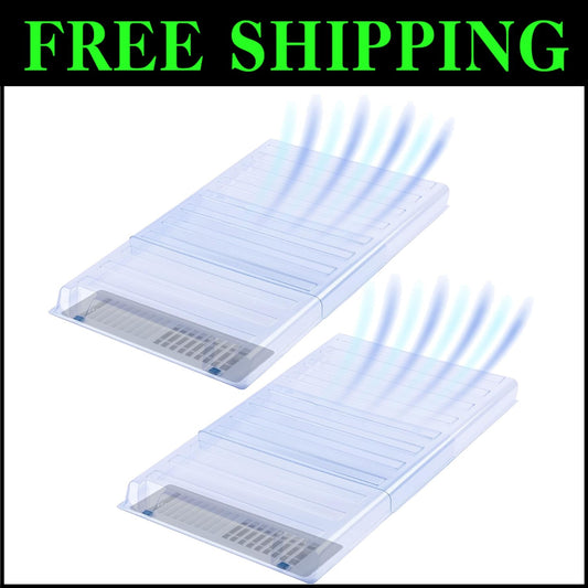 Premium 1.5mm Thick Vent Extender with Secure Magnets - Fits 10" & 12" Registers
