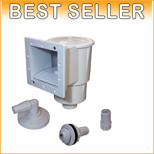 Durable Above-Ground Pool Skimmer with Snap-in Weir and Broad Compatibility