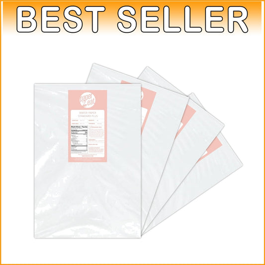 200 Count Natural Edible Wafer Paper Sheets - 0.40 mm for Creative Decoration