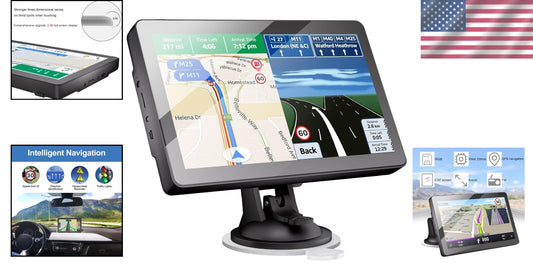 9-Inch Truck GPS Navigator with 2025 Maps & Real Voice Turn-By-Turn Directions