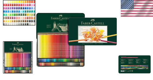 Polychromos Premium Colored Pencils in Tin - 120 Vibrant Colors, Artist Quality