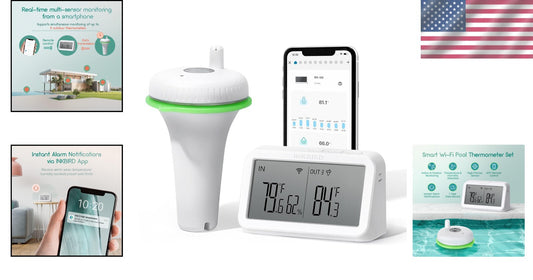 Advanced Waterproof WiFi Pool Thermometer with Accurate Sensor for Smart Pools