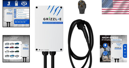 Avalanche Edition EV Charging Station - 24 Ft Cable, Weatherproof & Portable