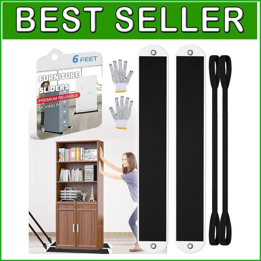 Durable Appliance Moving Sliders with Pull Strap - Ideal for All Carpet Types